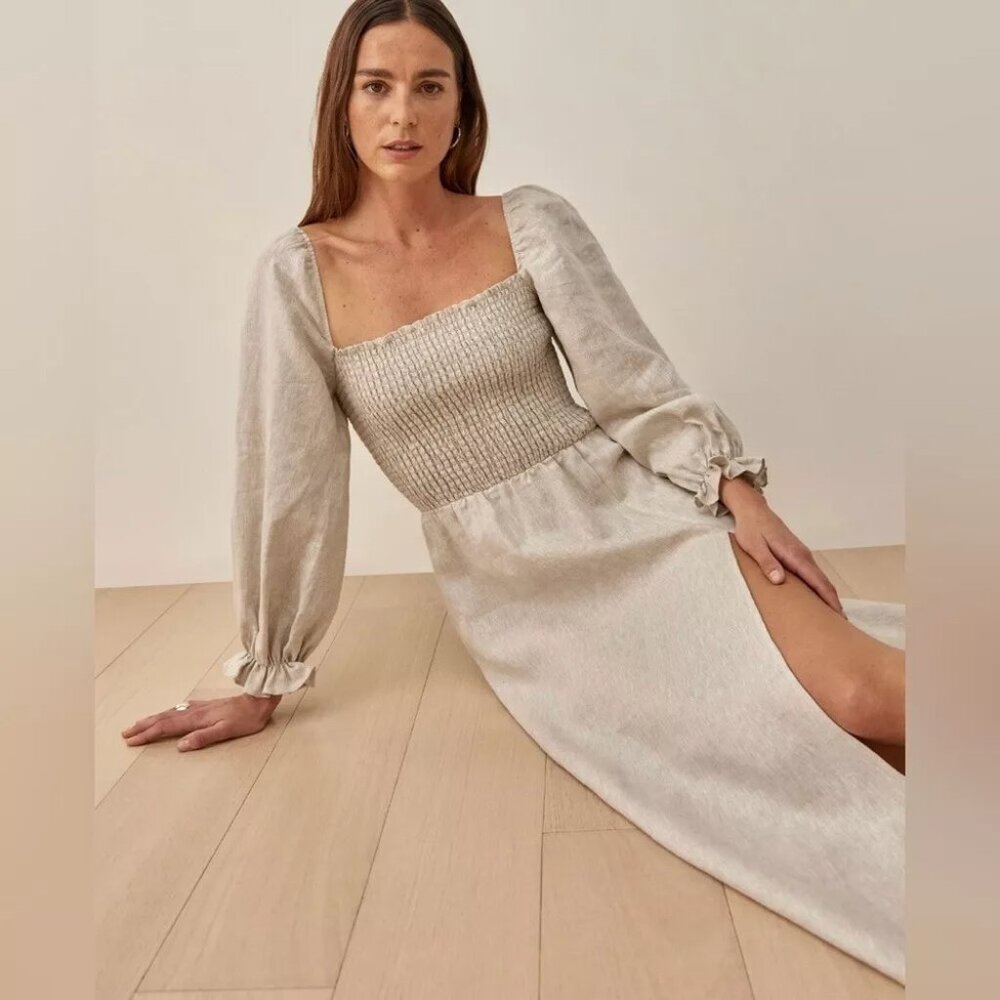 NWT Reformation Gitane Linen Dress